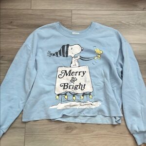 Blue Snoopy Merry & Bright Sweatshirt